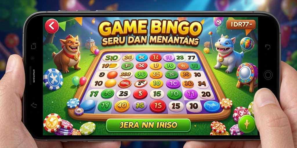Tampilan permainan Bingo yang menarik dan interaktif di IDR77.