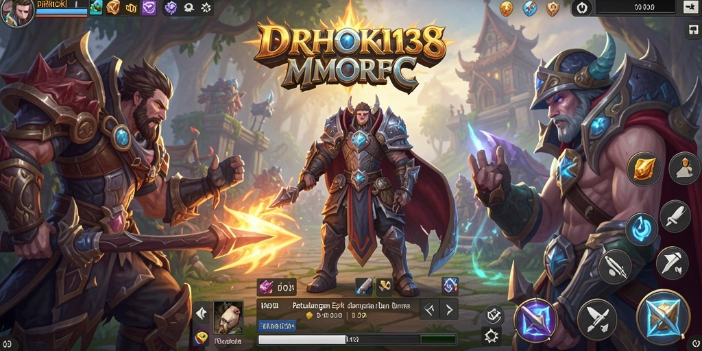Tampilan gameplay menakjubkan di IDRHOKI138, menampilkan pertarungan epik dan dunia yang luas.