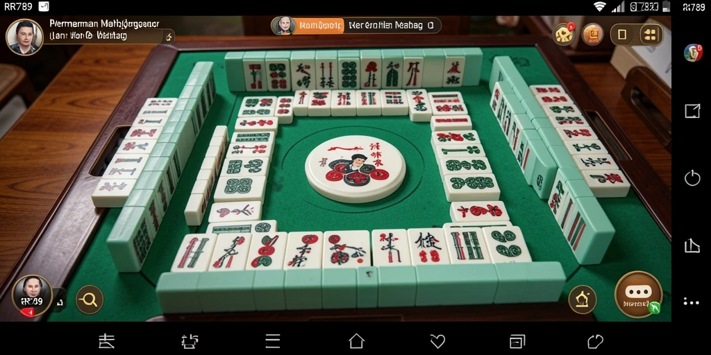 Tampilan utama gameplay Mahjong dalam aplikasi RR789.