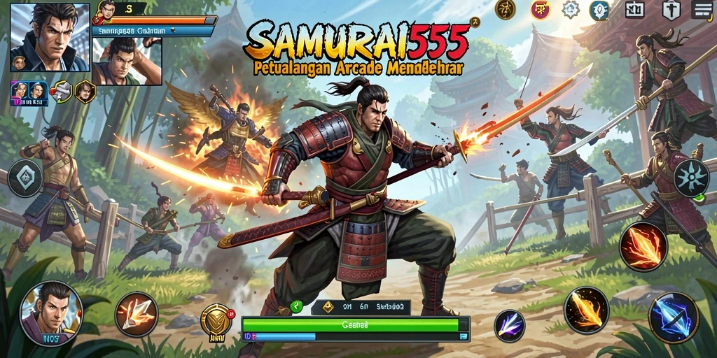 Gameplay seru dan mendebarkan di SAMURAI555.
