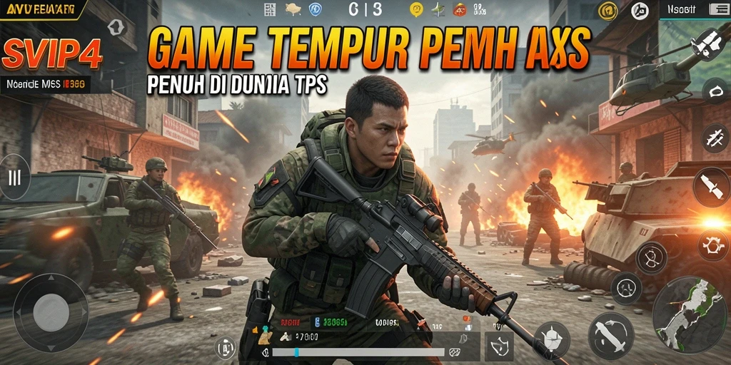 Tampilan gameplay intens dalam SVIP4, menampilkan karakter bertempur.