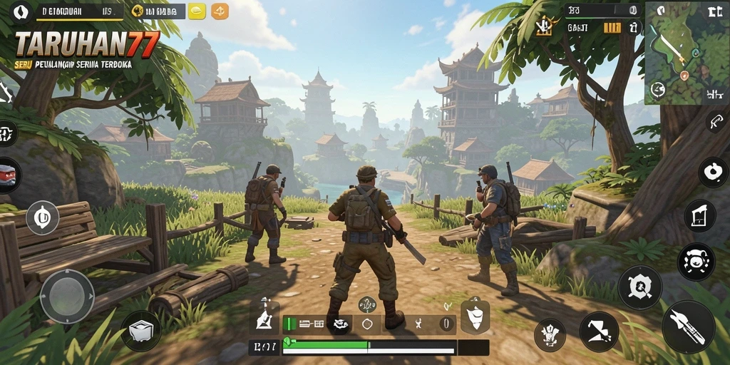 Menampilkan gameplay seru di dunia terbuka TARUHAN77.