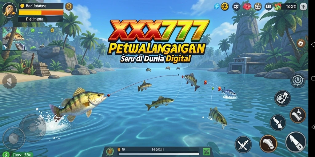 Tampilan gameplay XXX777 yang menakjubkan dengan ikan yang realistis.
